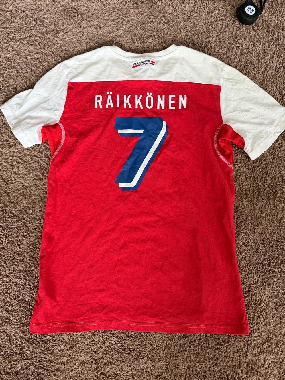 Ferrari Kimi Räikkönen White/Red T-shirt, Size L - Picture 2 of 6